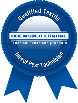 Chemspec Europe Qualified textile and insect pest technician badge